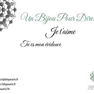 Carte Message "Un Bijou Pour Dire .... Je t'aime" version 4