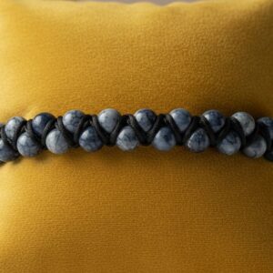 Bracelet double en Jade Bleu - Perles en pierres naturelles de 8mm