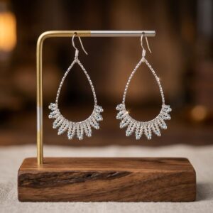 Boucles d'Oreilles Gouttes Artisanales en Argent et Perles Miyuki Céleste