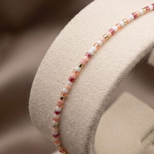 Bracelet fin en perles Miyuki Delica - Éclat de Tendresse